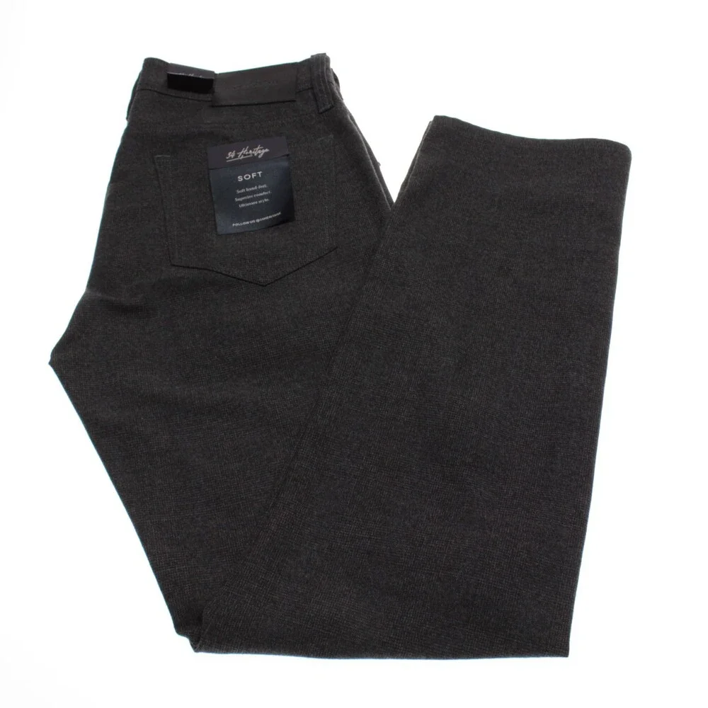 34 Heritage NWT Courage Mid Rise Straight 5 Pocket Jean Cut Pants Sz 32 US Gray
